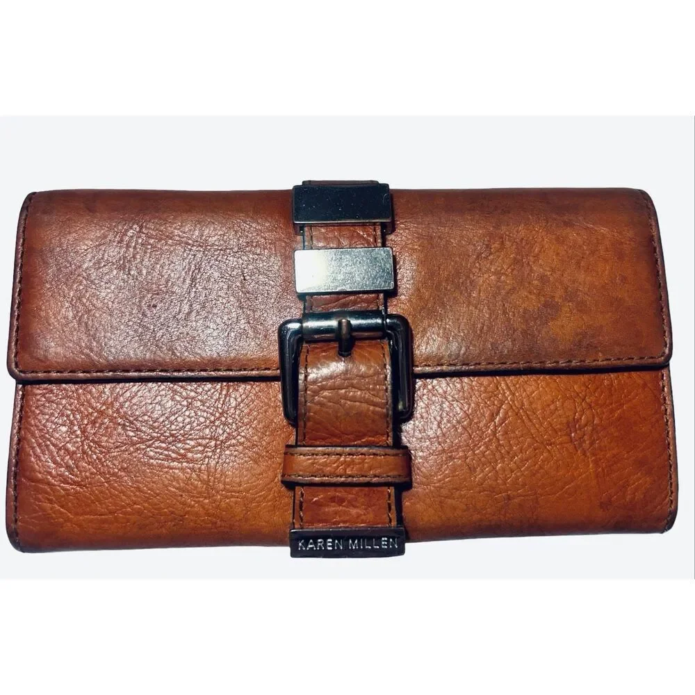 Karen Millen Vintage Leather Wallet